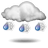 Regen und Schnee